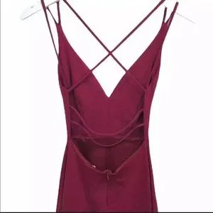 Lulus Dresses Nwt The Lulus Believe In Love Wine Red Backless Skater Dress Small Poshmark